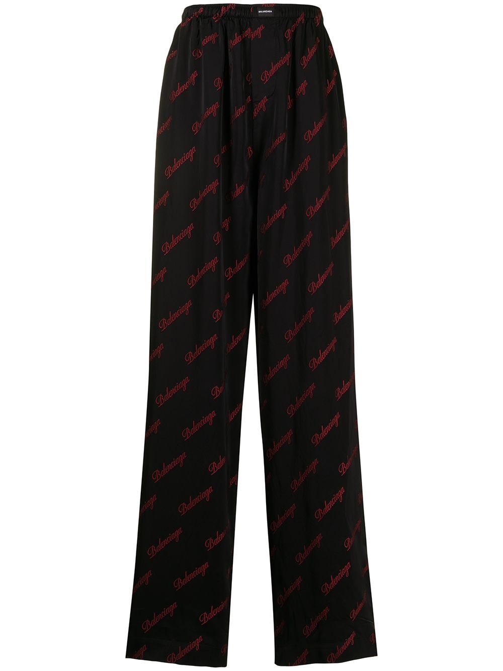 logo-print relaxed trousers - 1