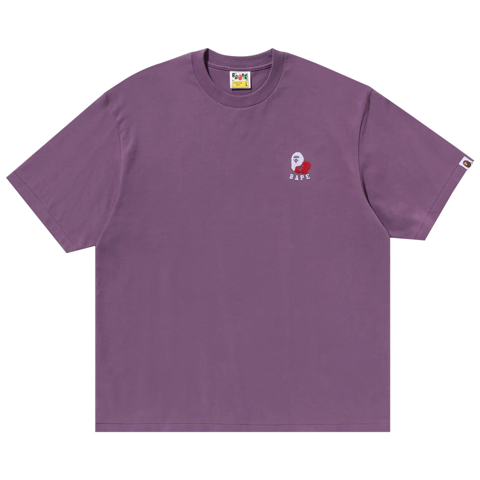 BAPE Ape Head 2 Point Relaxed Fit Tee 'Purple' - 1