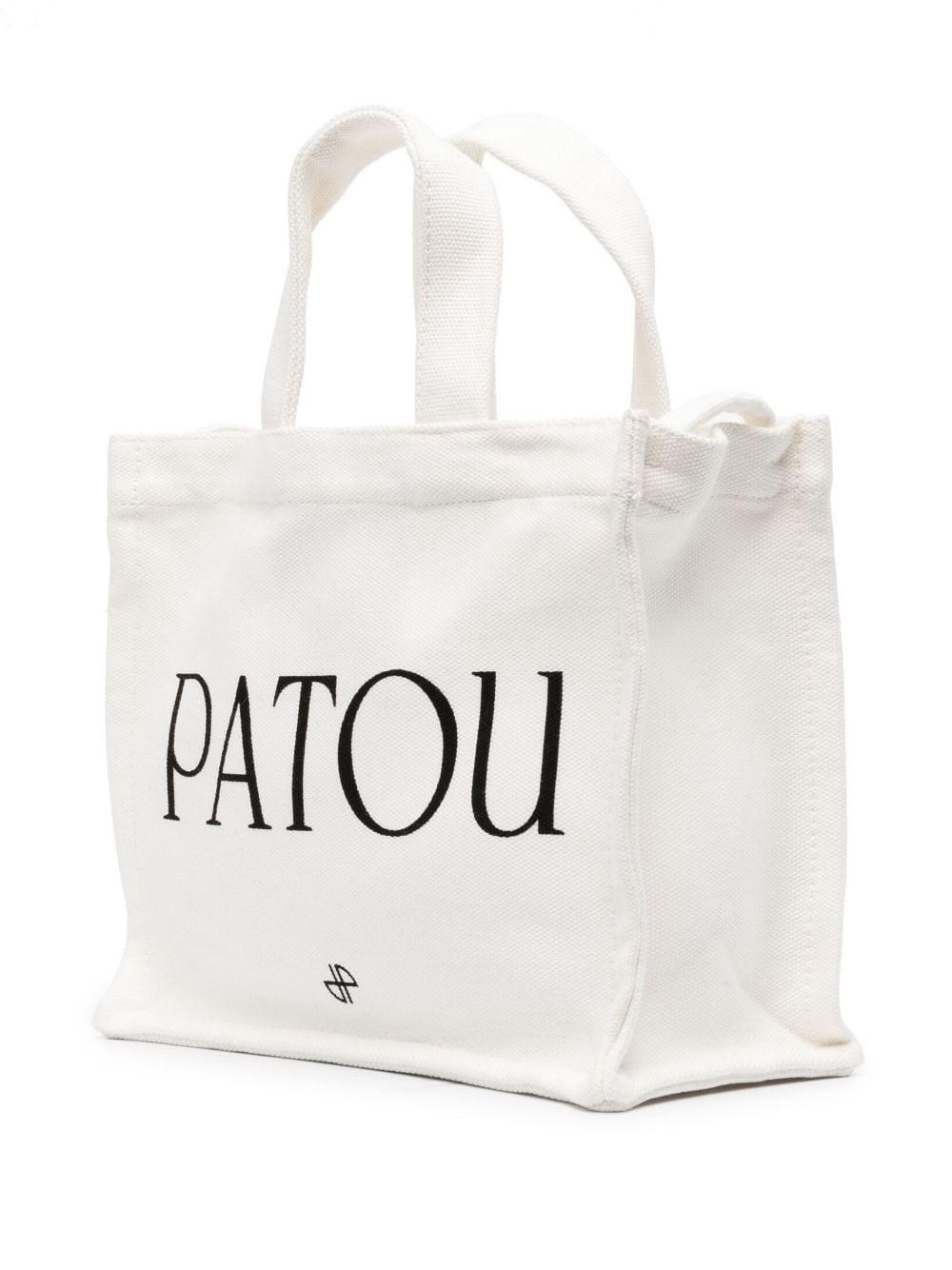 logo-print canvas tote - 3