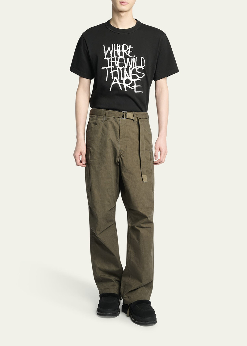 sacai Men's Cotton Ripstop Cargo Pants outlook