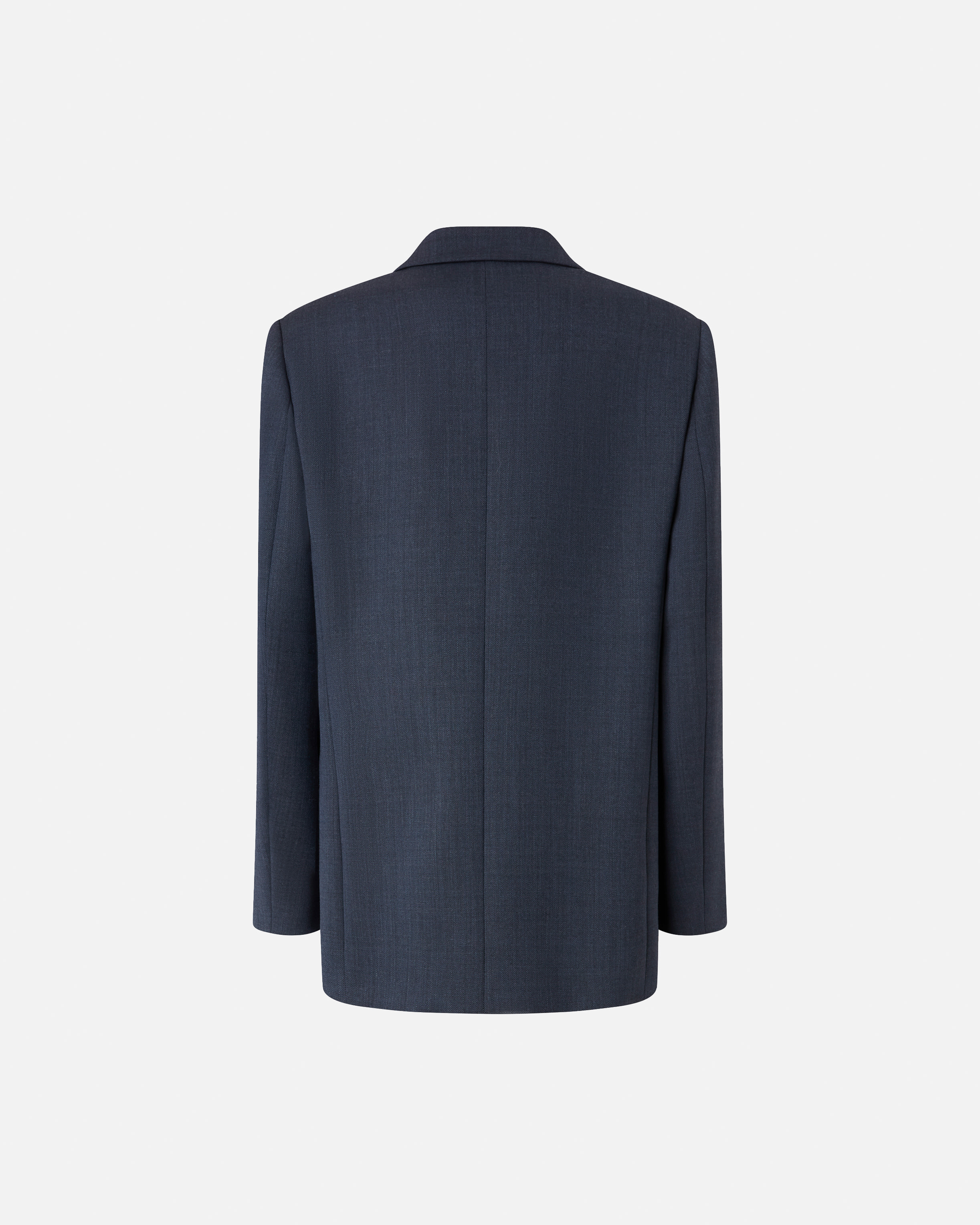 DOUBLE-BREASTED WOOL BLAZER WITH GOLDEN BUTTONS - 6