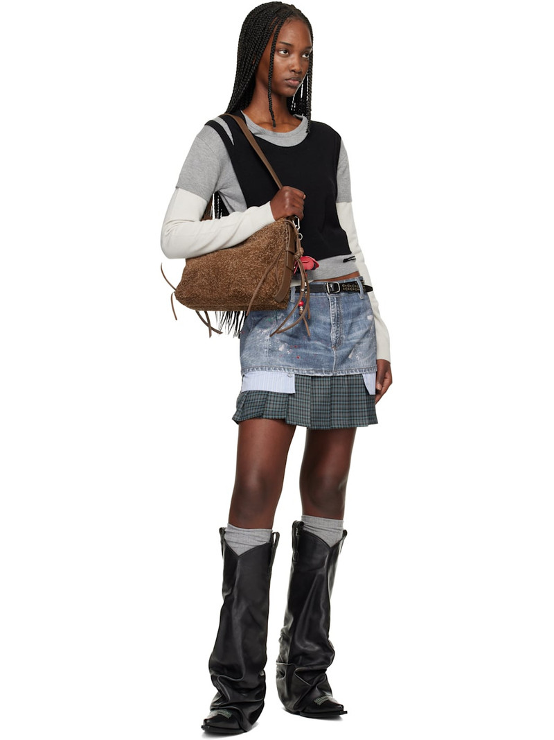 Andersson Bell Gray & Black Tres Over Layered Sweater outlook