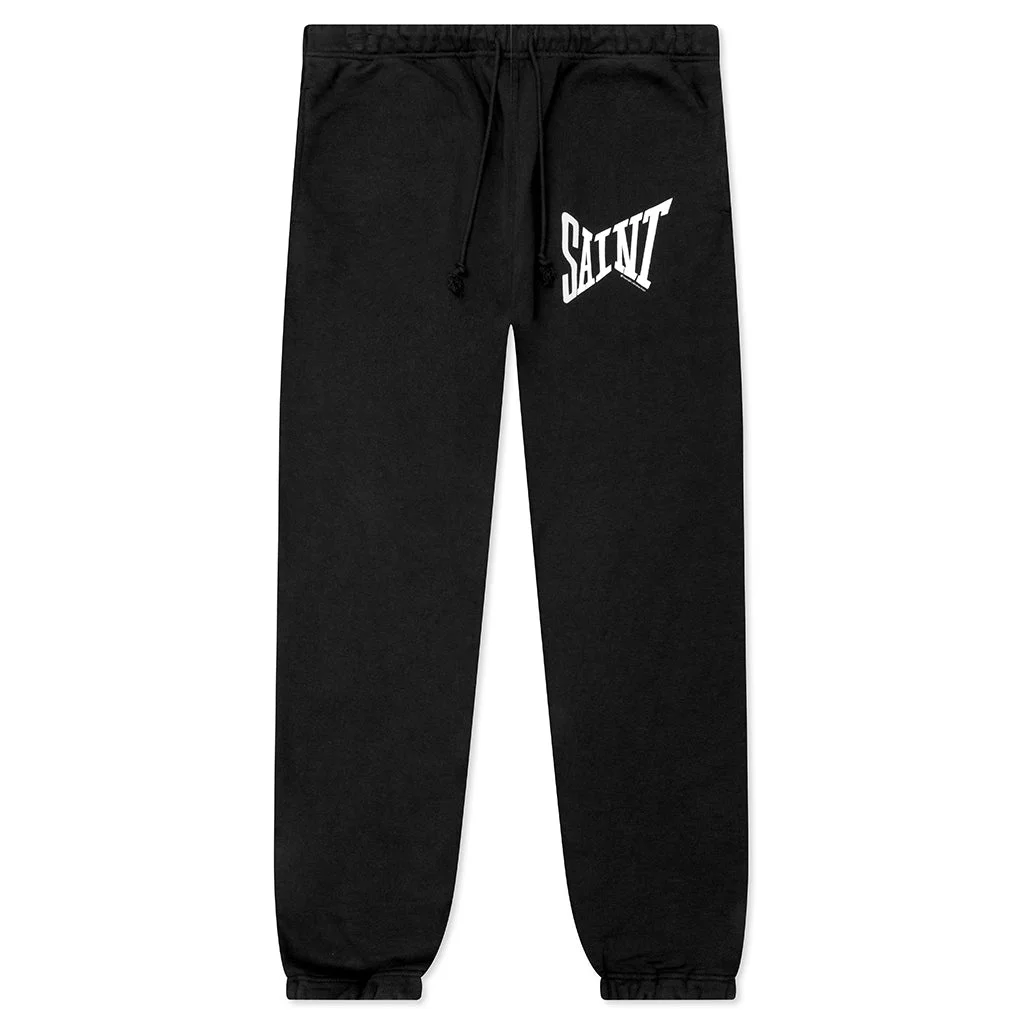 RIBON SAINT SWEAT PANT - BLACK - 1