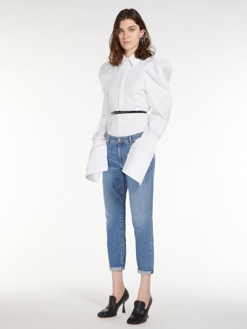 Max Mara ABBA Low-rise cigarette jeans outlook