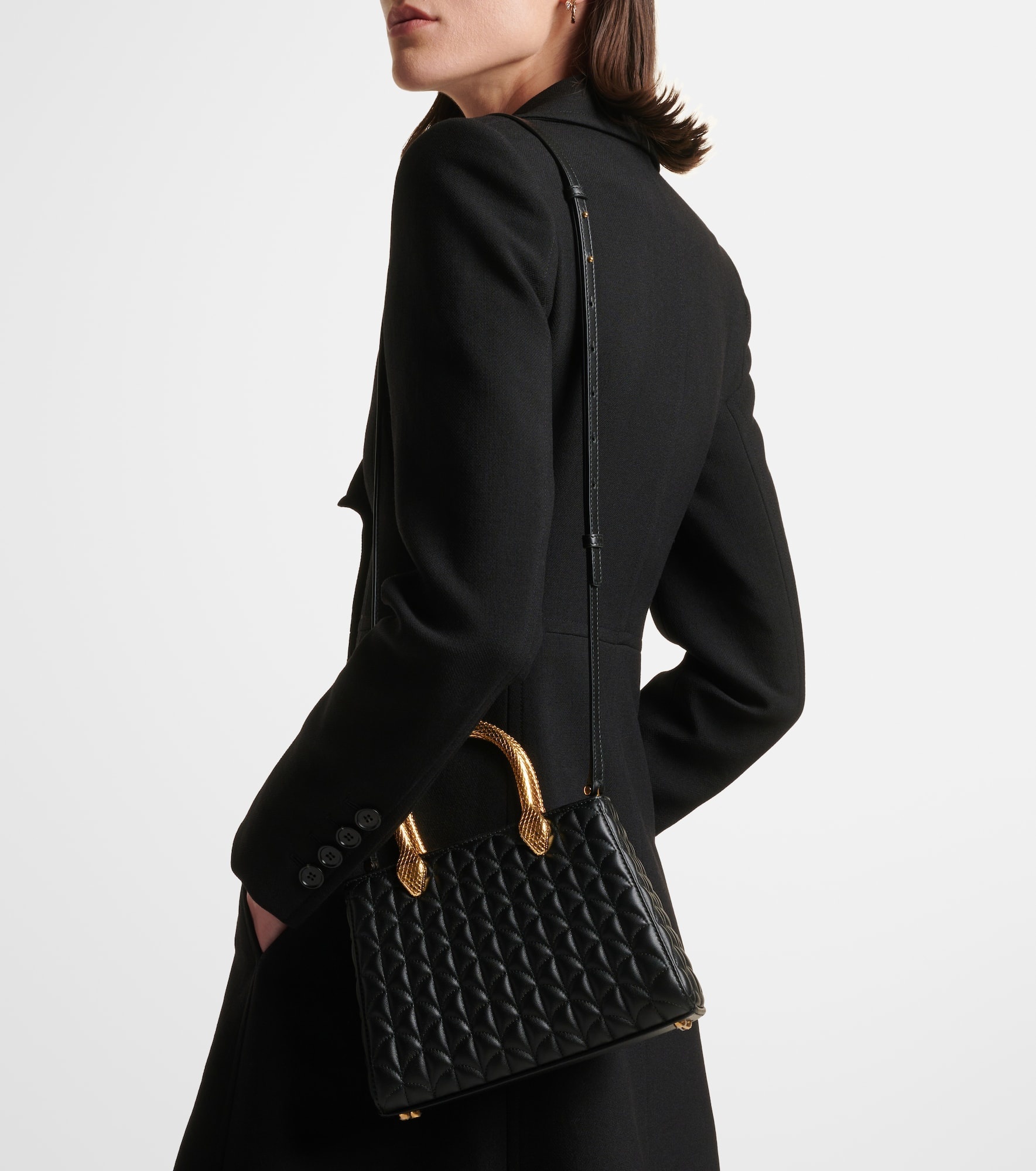 Serpentine Duo leather tote bag - 5