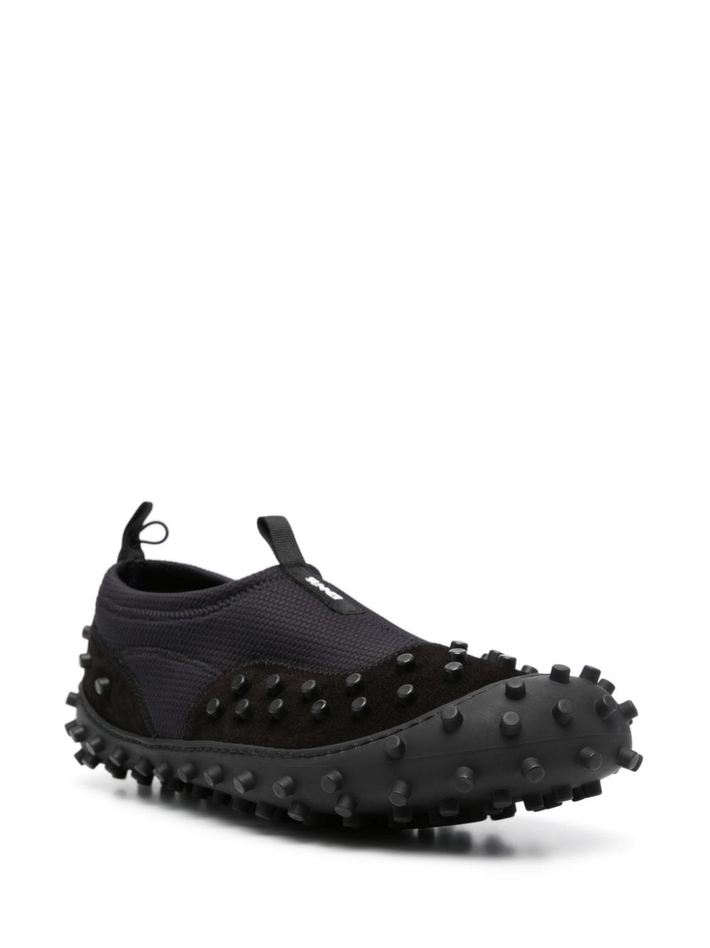 stud-embellished leather sneakers - 2