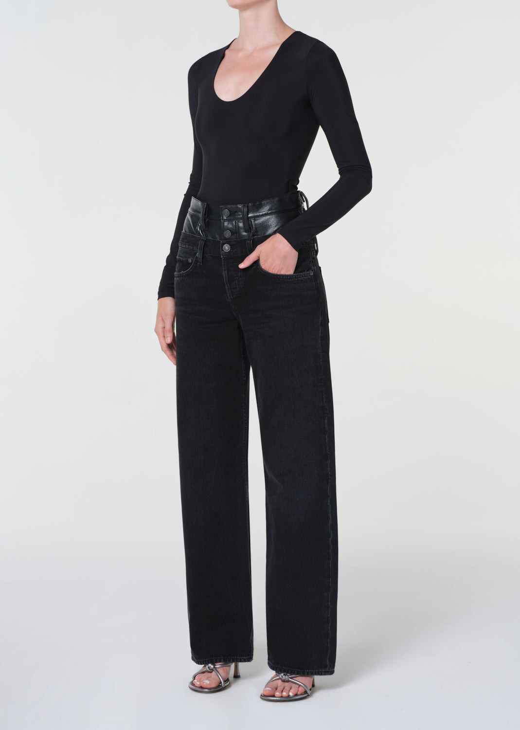 CLEM BODYSUIT IN BLACK - 4