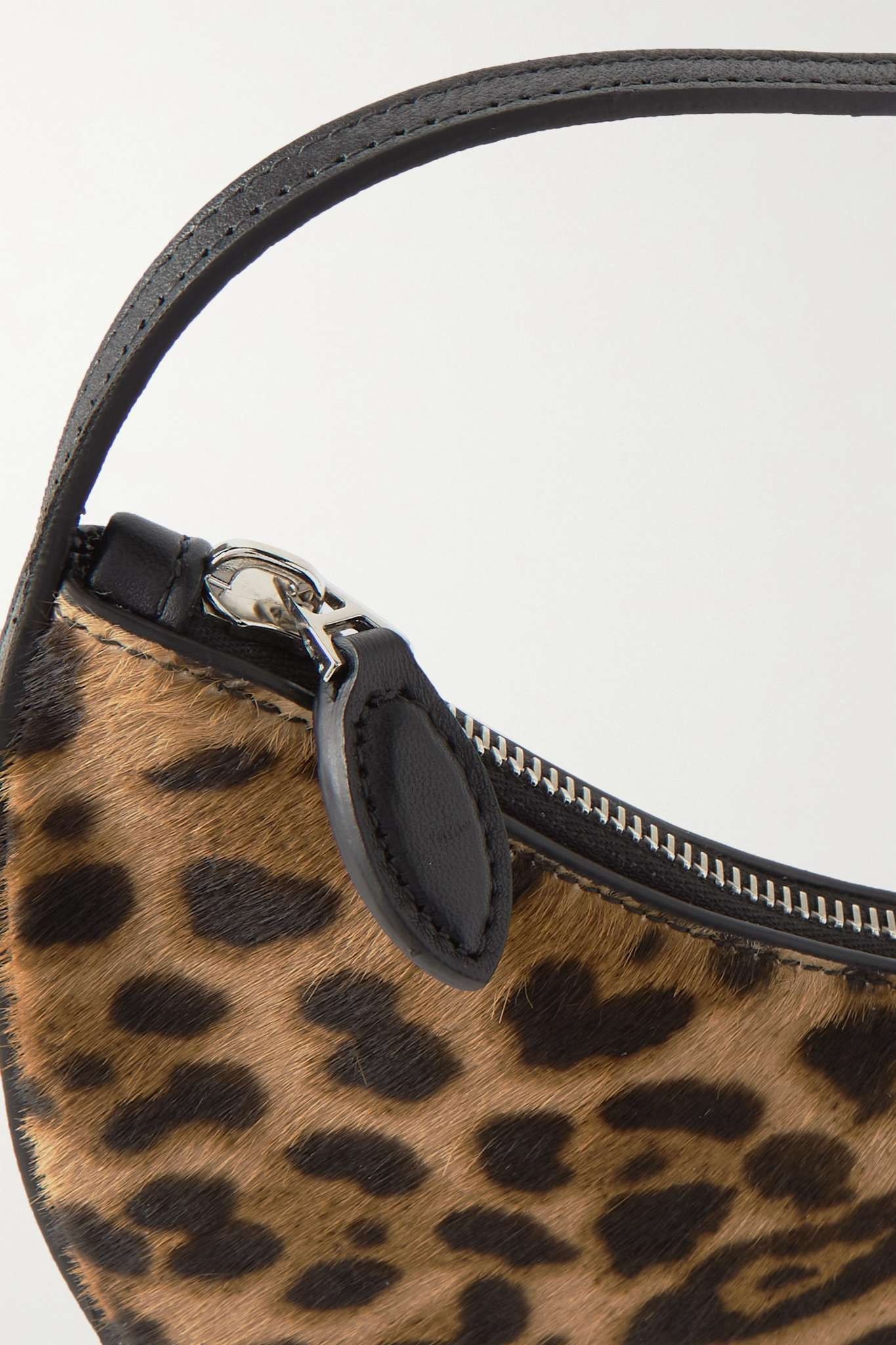 Demi Lune leopard-print calf hair shoulder bag - 4