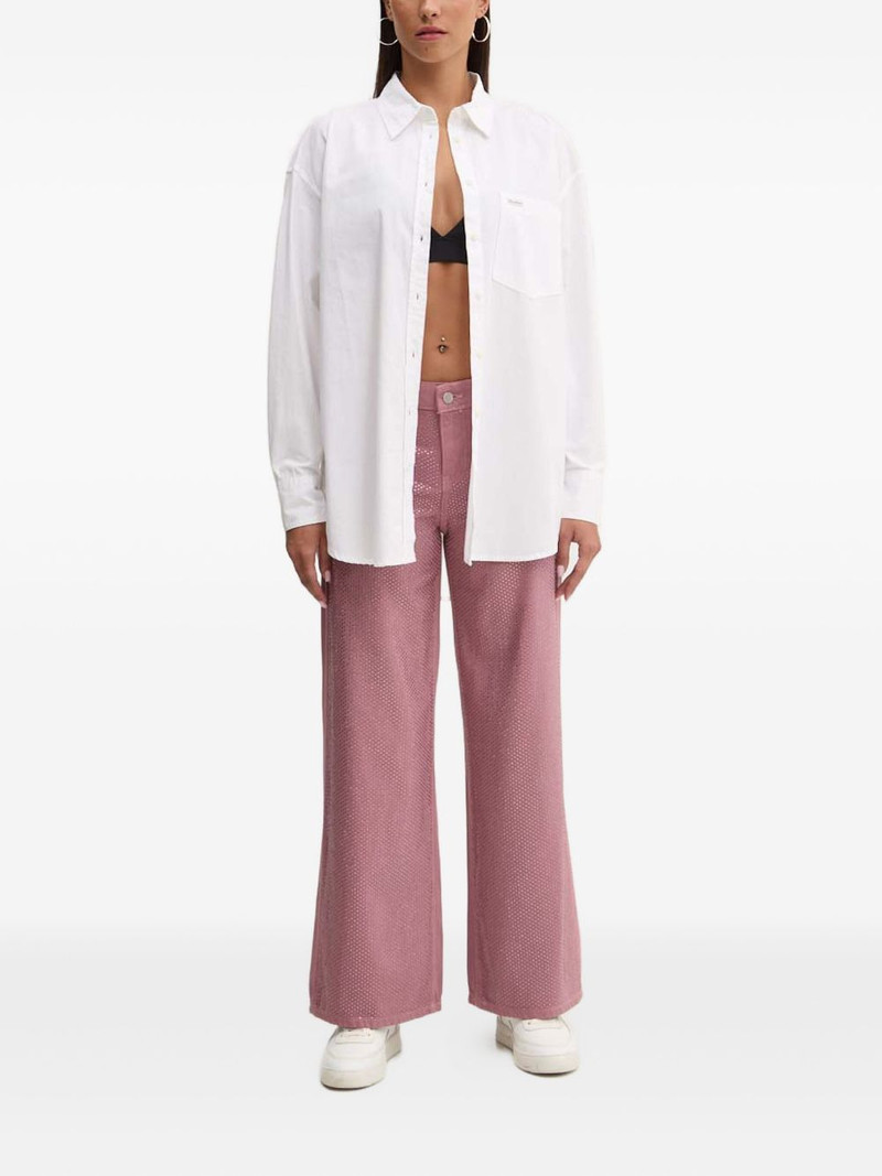 GUESS USA rhinestone-embellished denim jeans outlook