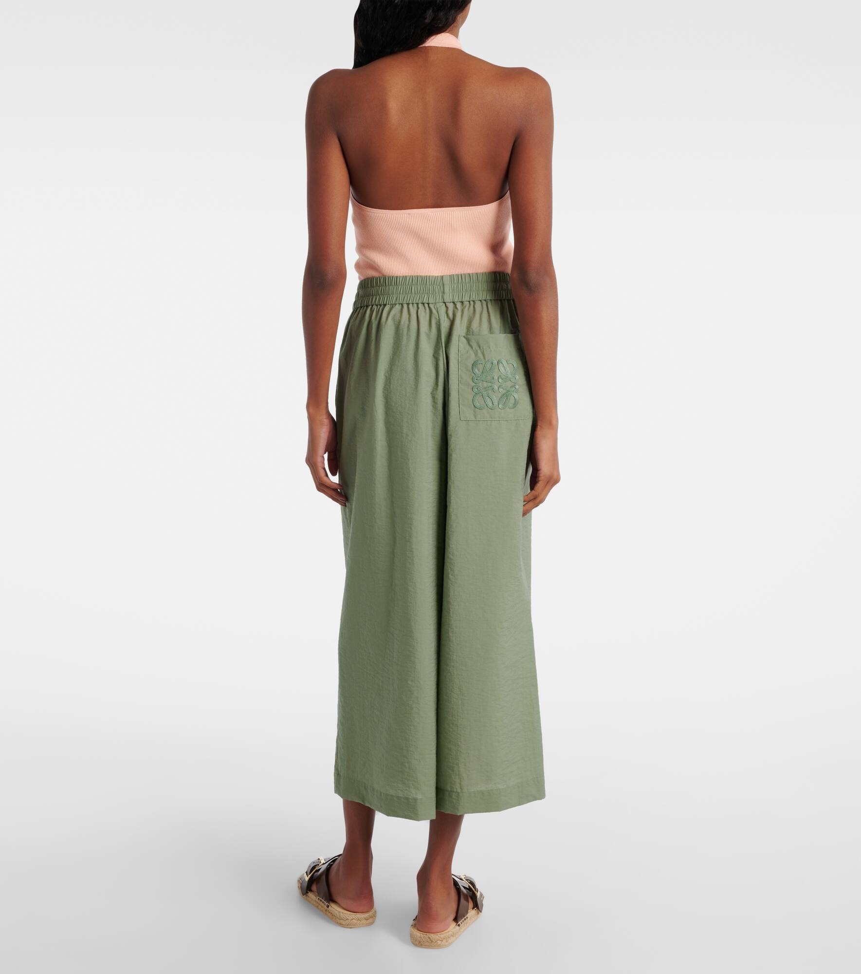 Paula's Ibiza cotton-blend culottes - 3