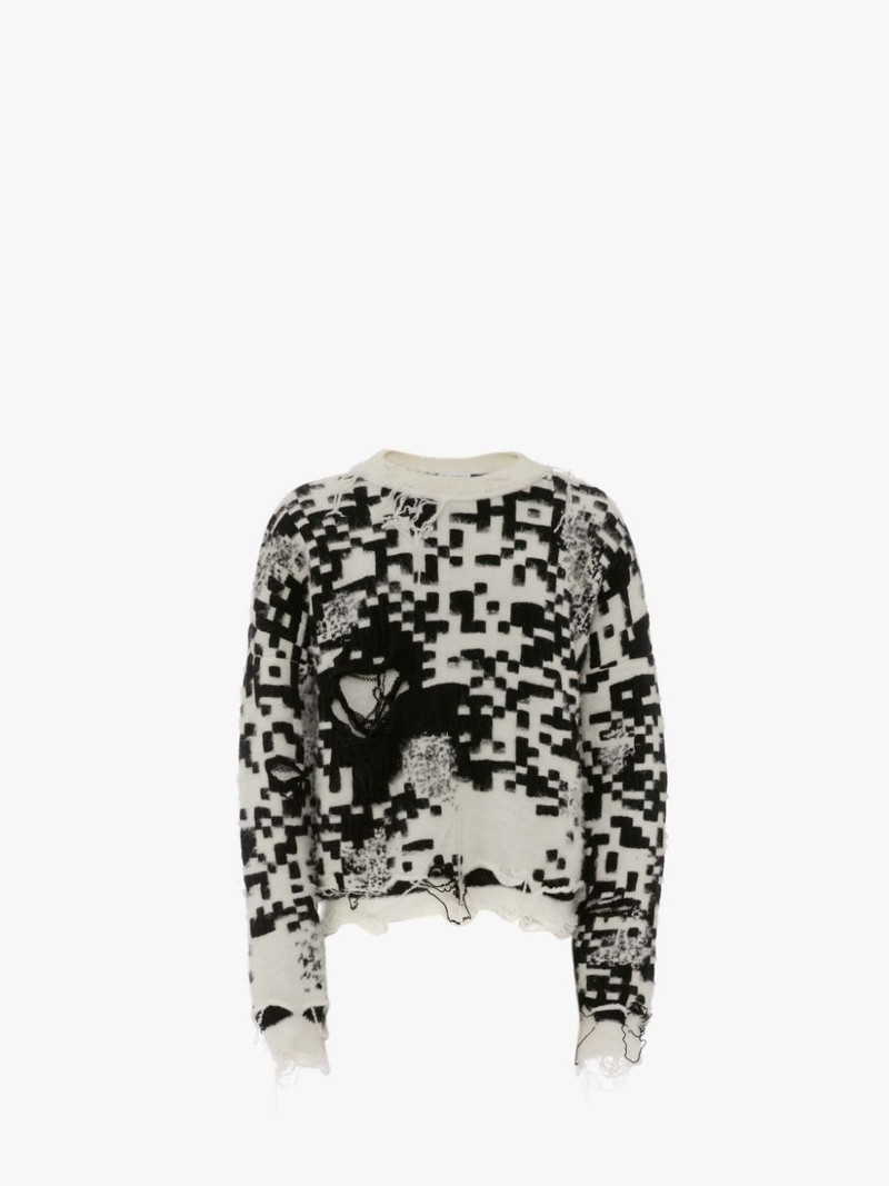 QR CODE CREWNECK JUMPER - 1