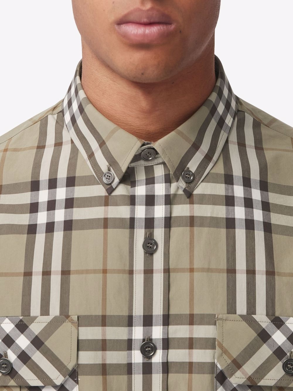 check cotton poplin shirt - 5