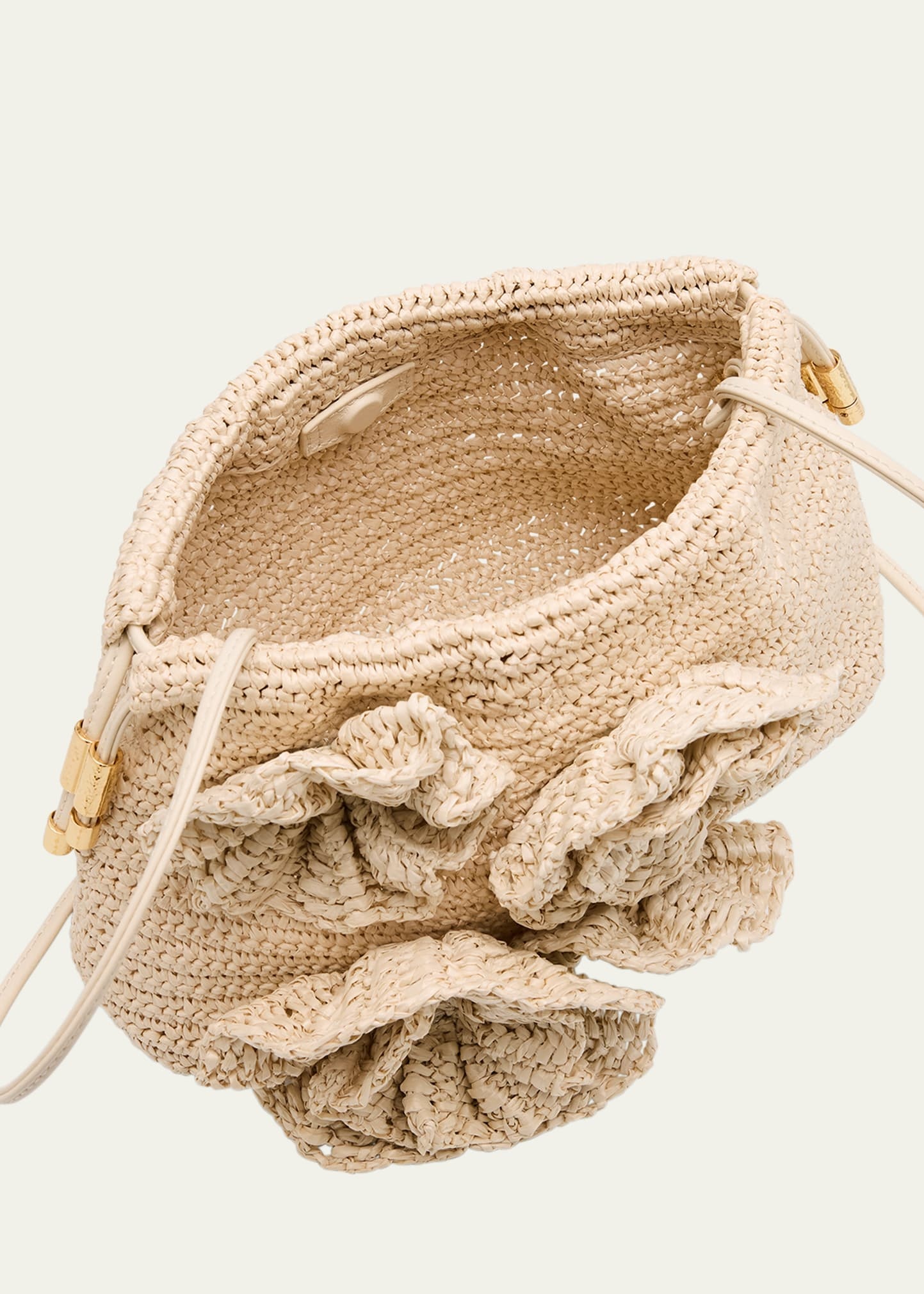 Lali Floral Crochet Pouch Clutch Bag - 4