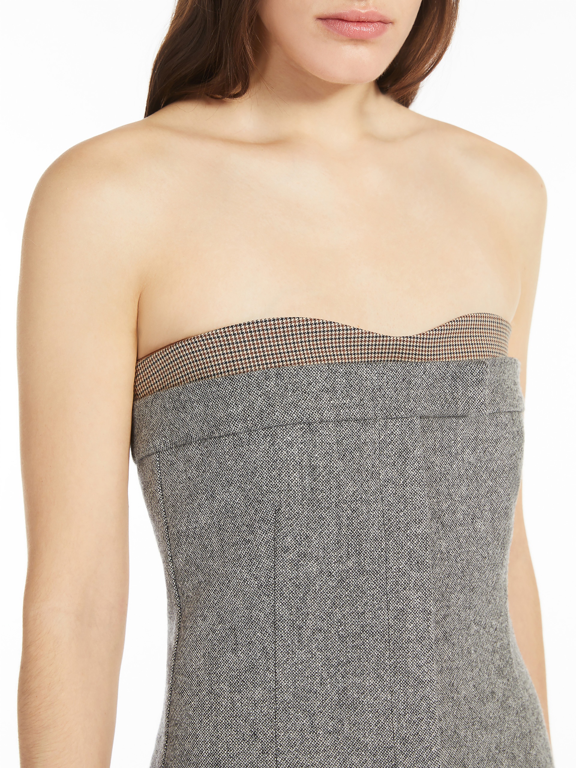 TEBAIDE Tweed bustier dress - 5