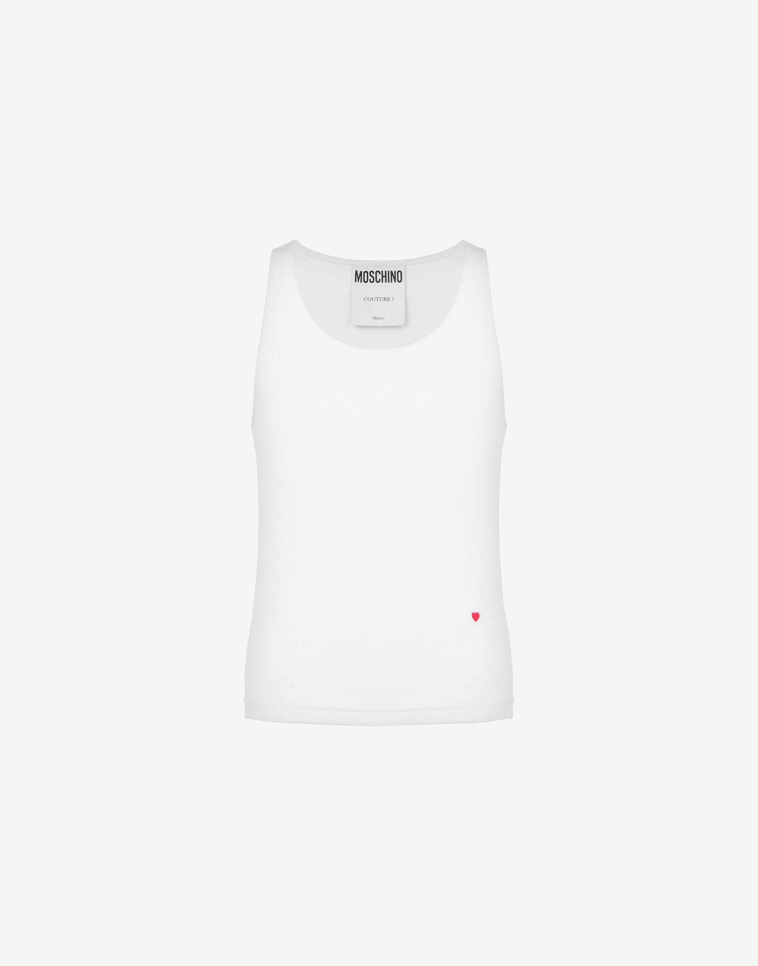 LITTLE HEART RIBBED TANK TOP - 1