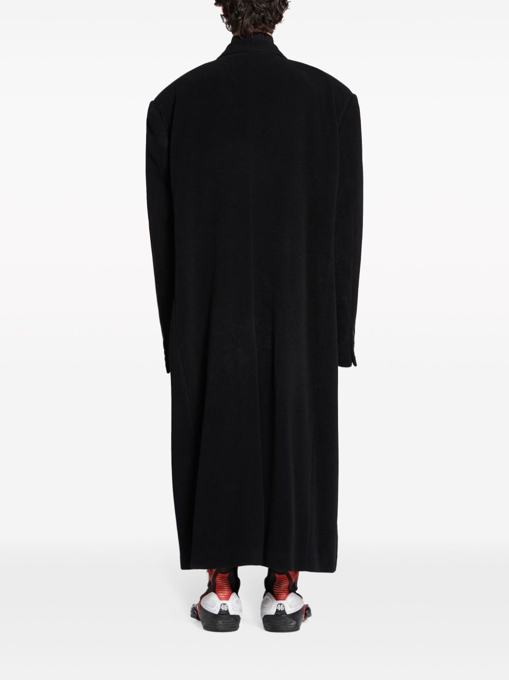 Oversized cashmere-blend coat - 4