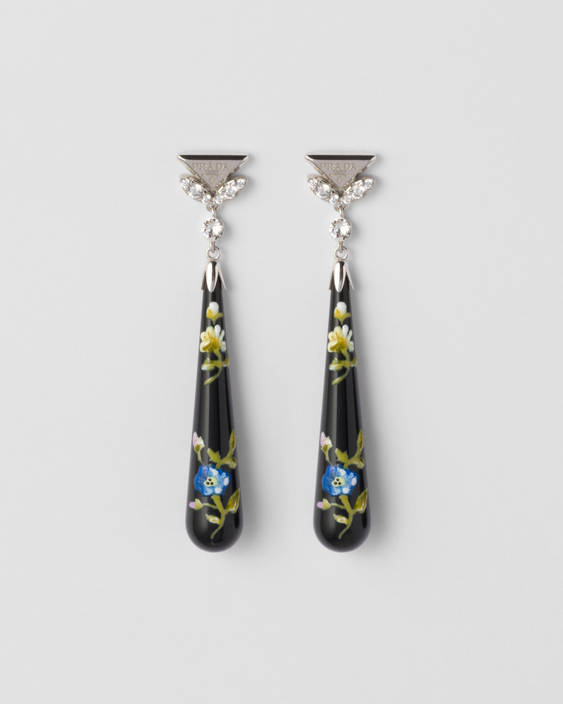 Plexiglas and metal earrings 1