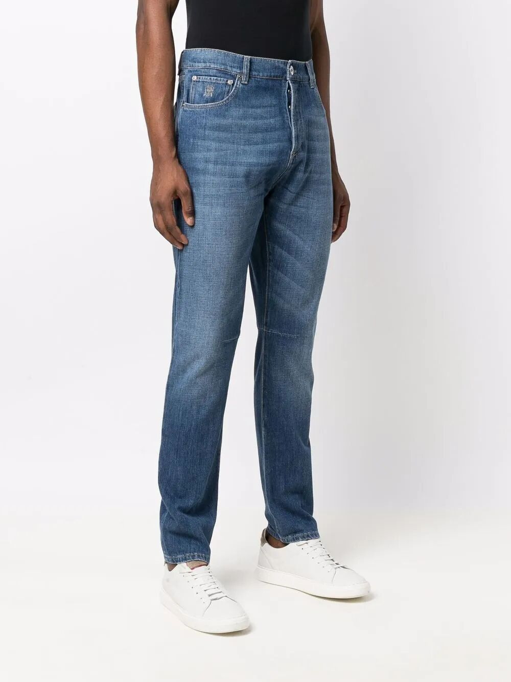 Brunello Cucinelli Men Regular Denim Trousers - 4
