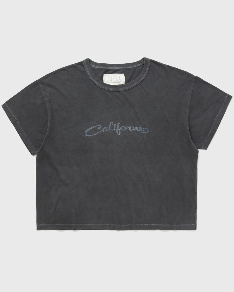 Cropped는 면 Jersey T 셔츠를 인쇄했습니다 1