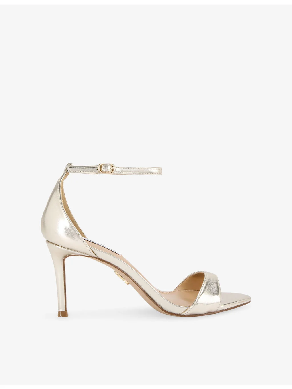 Nevina 45 Metallic Faux-Leather Heeled Sandals - 1