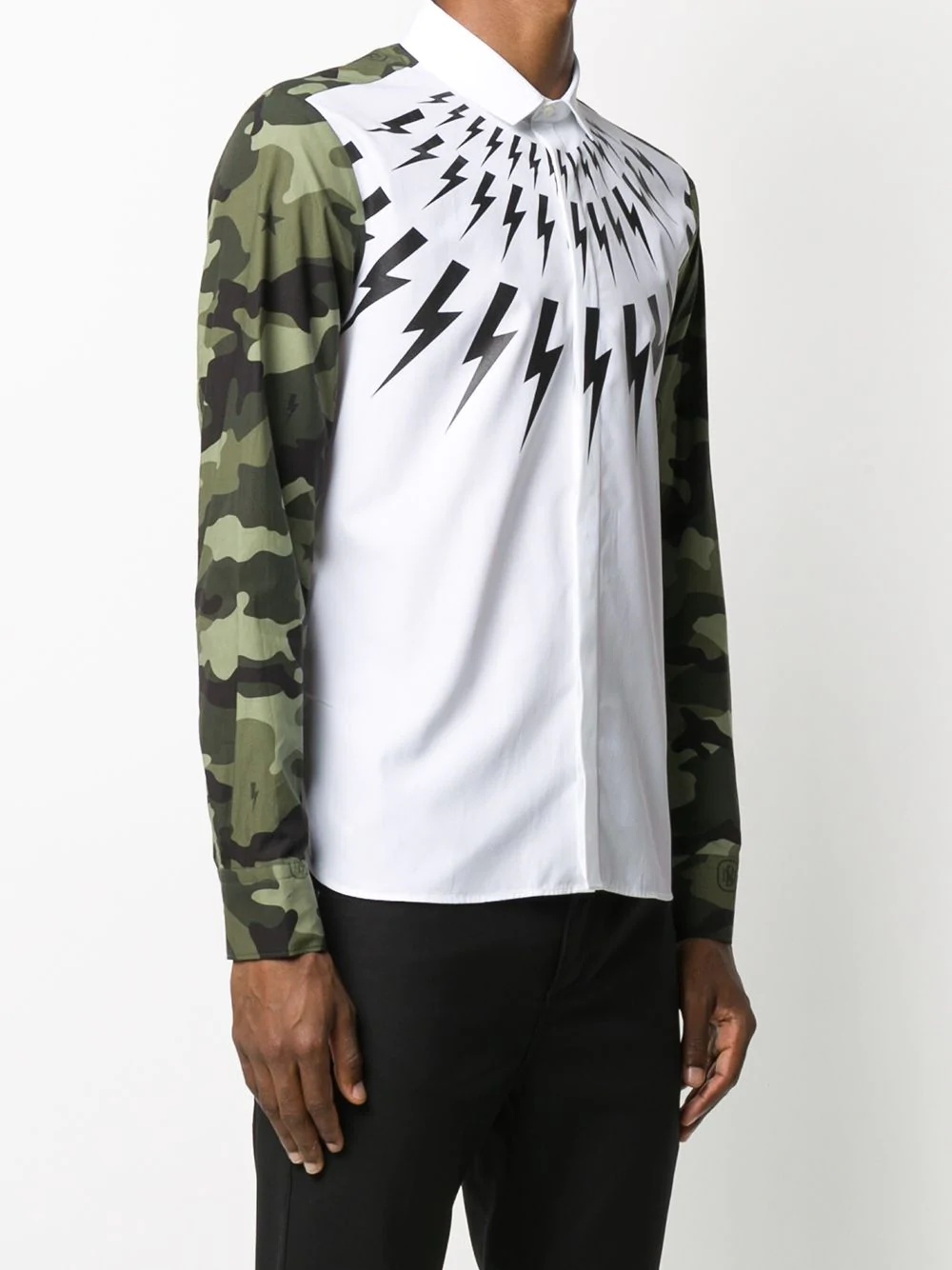 Thunderbold-print camouflage-pattern shirt - 3