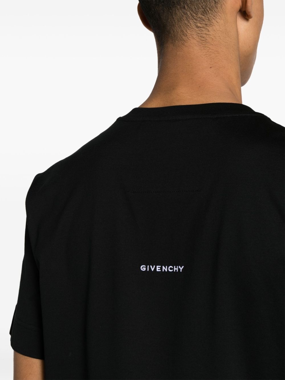 4G-embroidered cotton T-shirt - 5