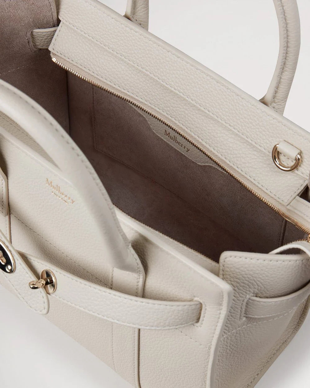 Mini Zipped Bayswater Chalk Small Classic Grain - 4