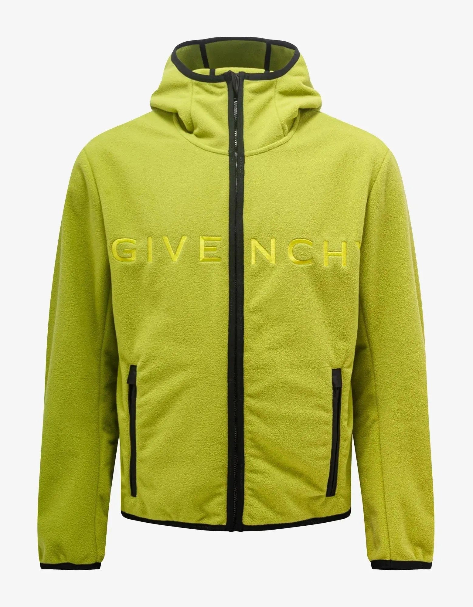 Givenchy Citrus Green Fleece Jacket - 1