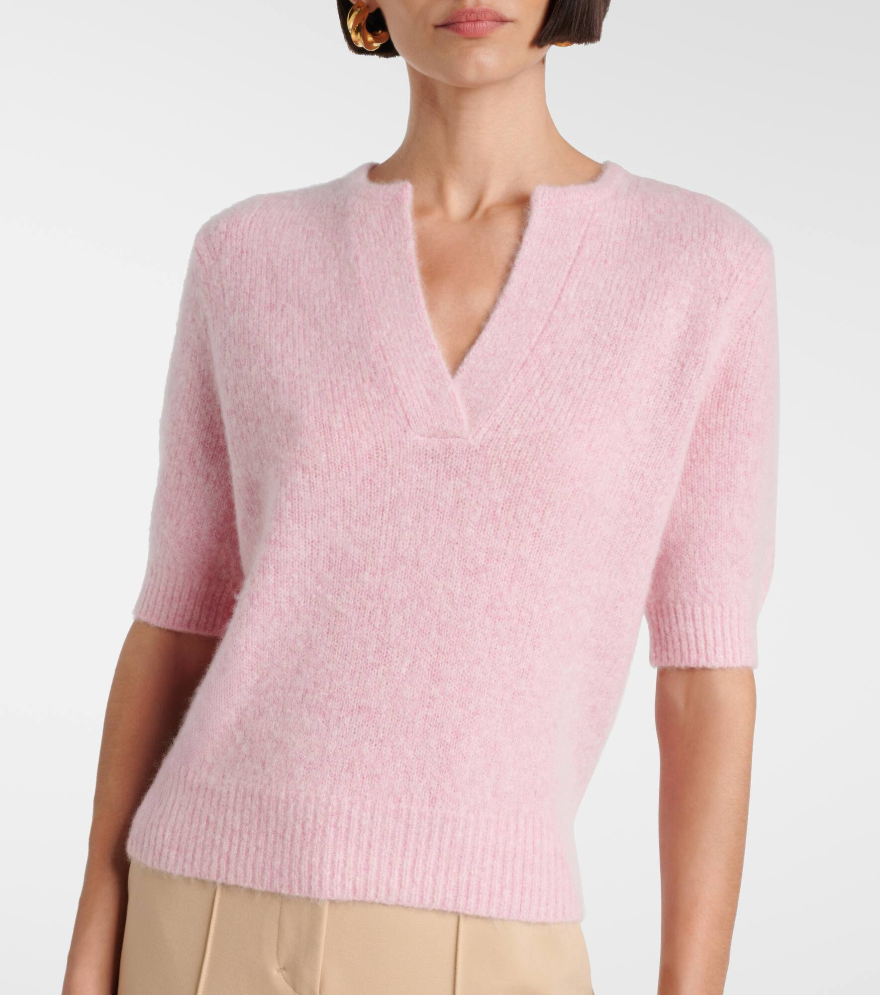 Luxury Love cashmere-blend top - 5