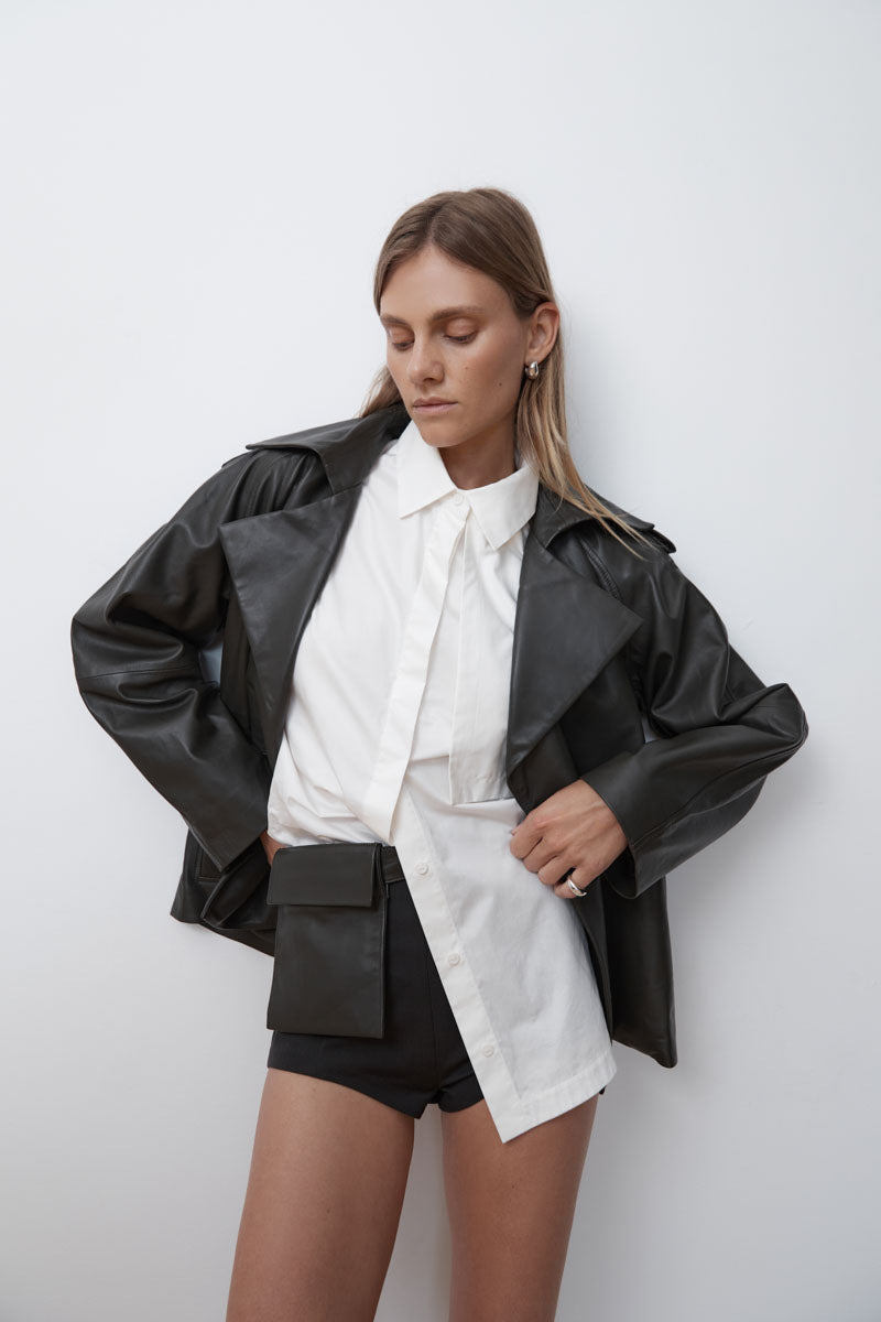 Utility Short Sleeve Shirt - Off White - 10