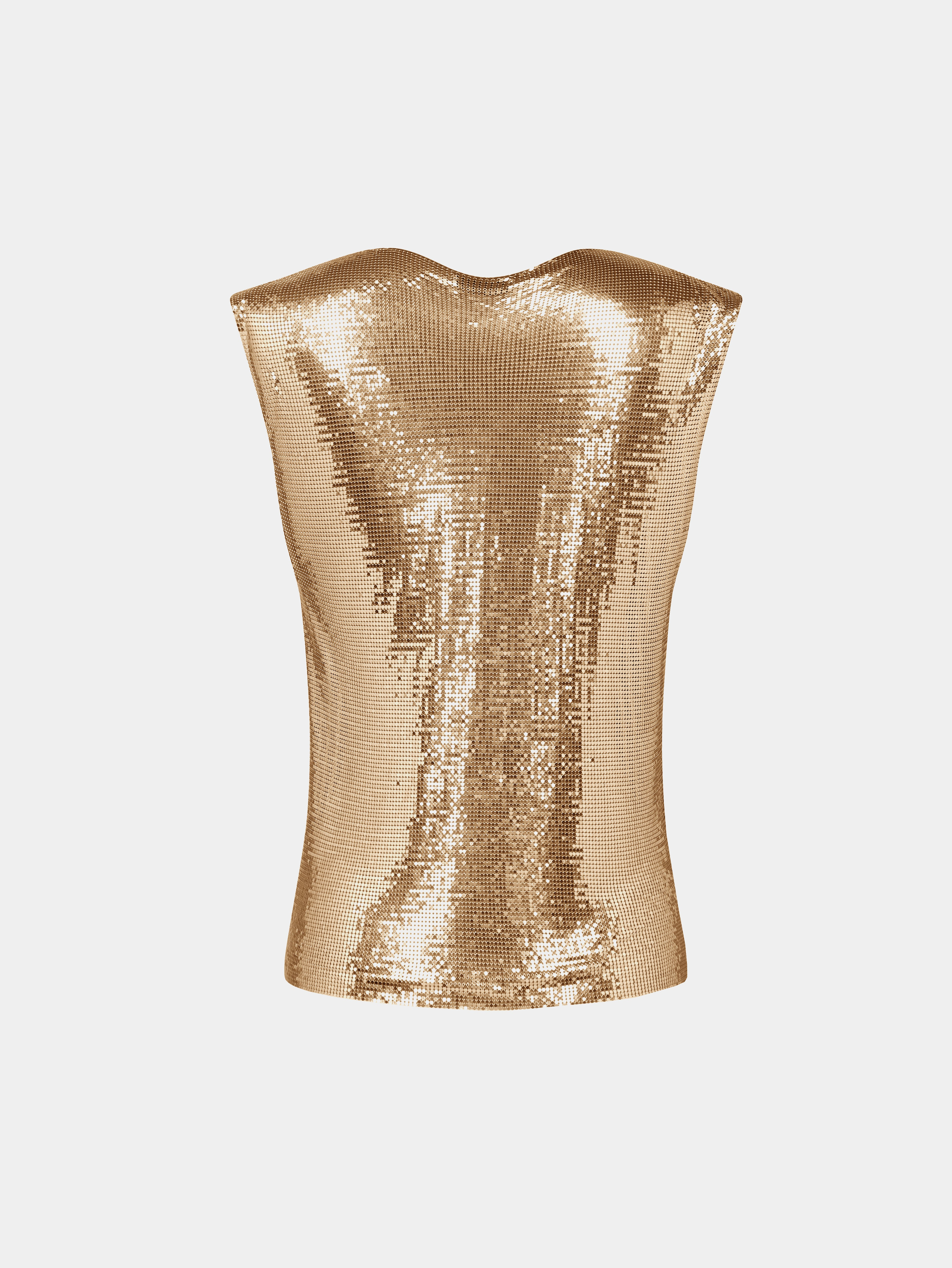 GOLD CHAINMAIL TOP - 5