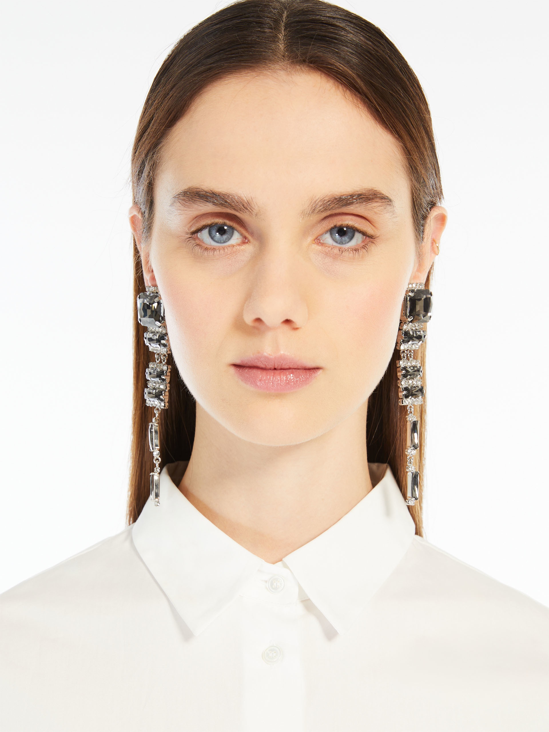 FAVORE Rhinestone drop earrings - 4