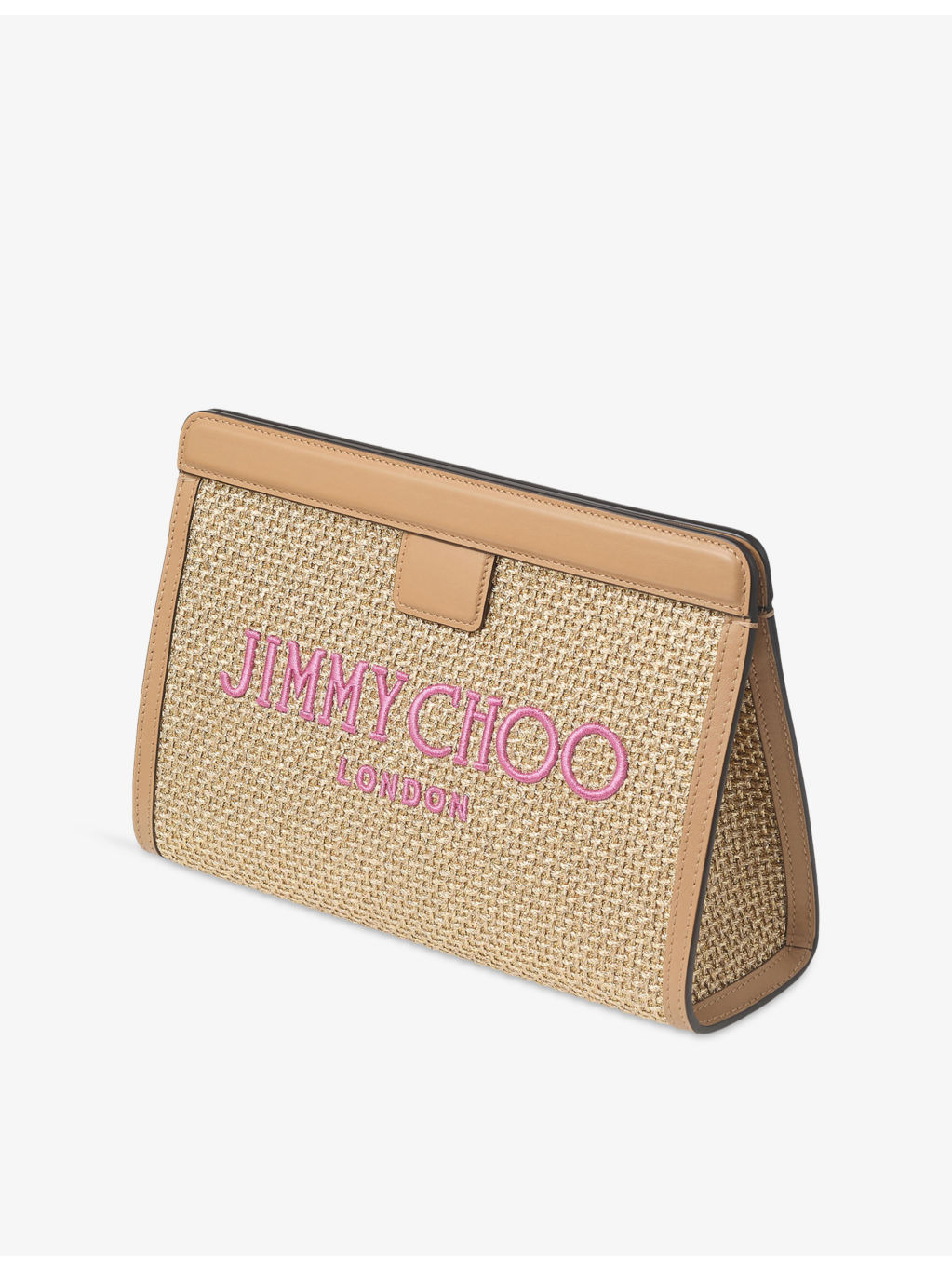 Avenue Metallic Raffia Pouch - 5