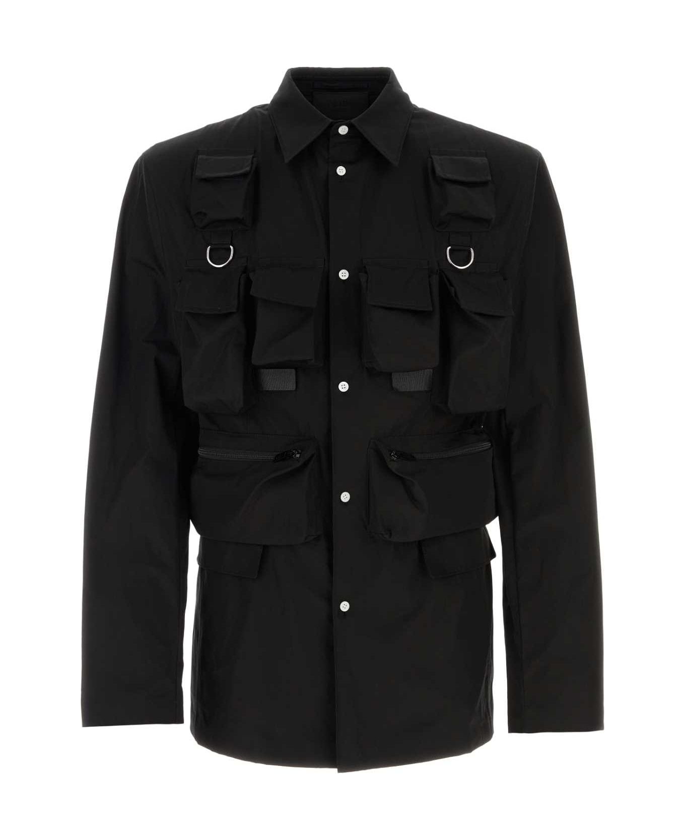 Black Poplin Shirt - 1