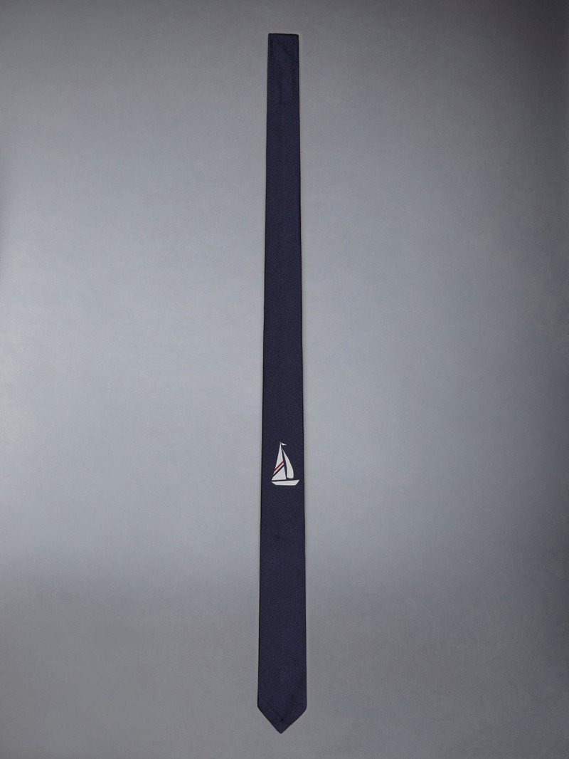 Jacquard Sailboat Icon Classic Tie 1