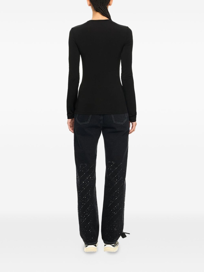 x Swarovski crystal stamp crewneck top 4