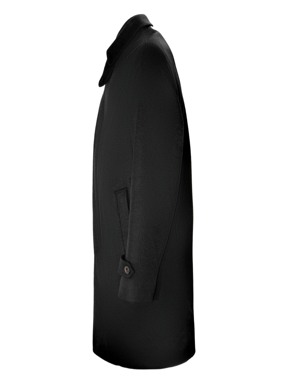single-breasted wool coat - 3