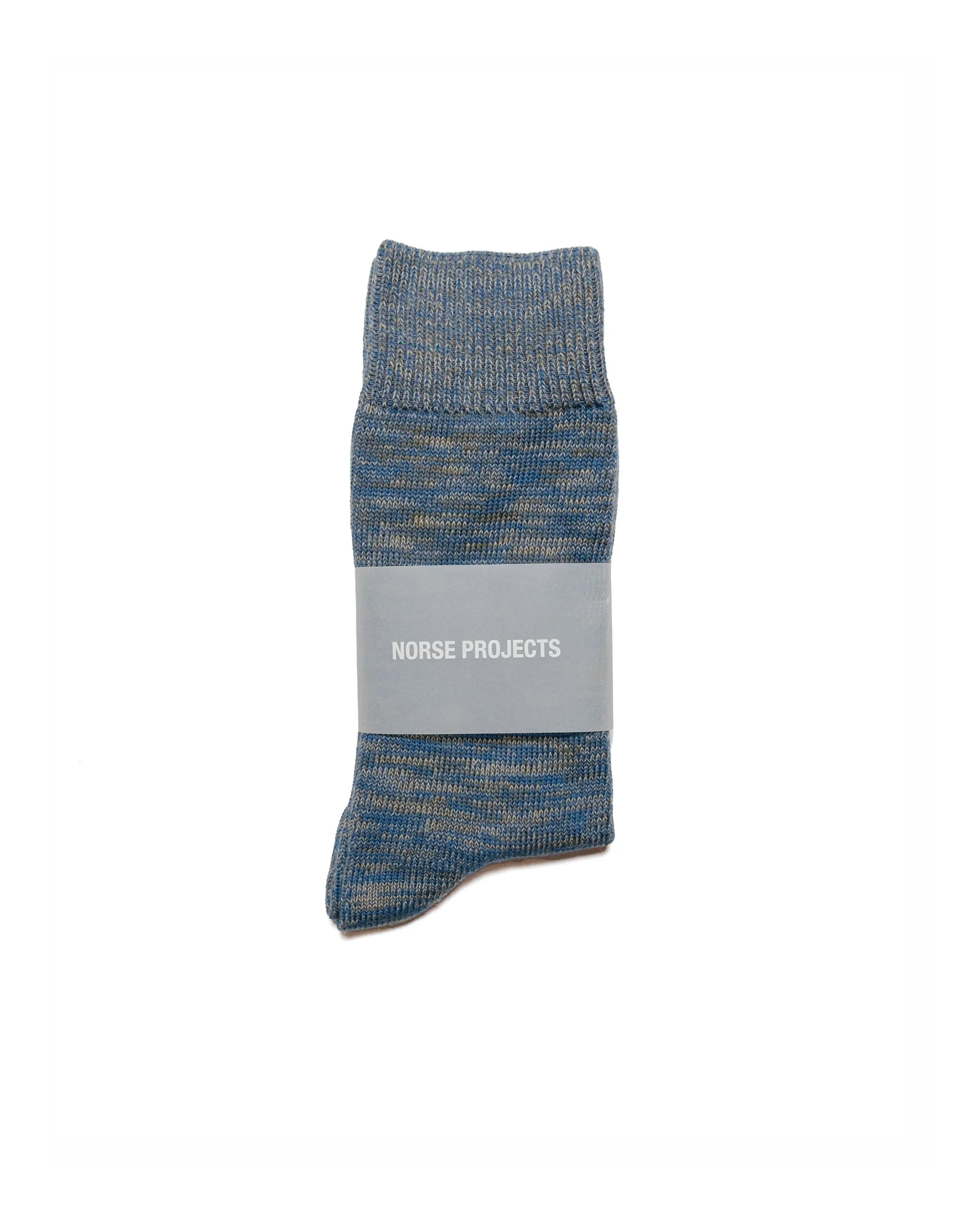 Bjarki Cotton Twist Sock Fog Blue - 1