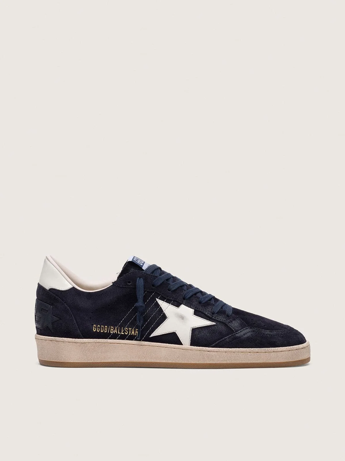 Men’s Ball Star in dark blue suede with white leather star - 1