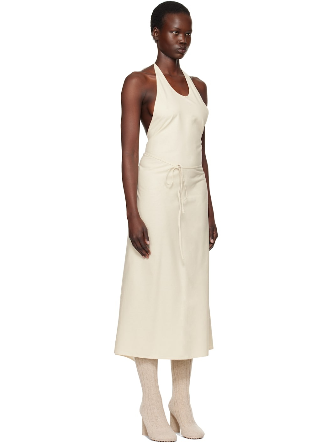 Off-White Apron Maxi Dress - 2