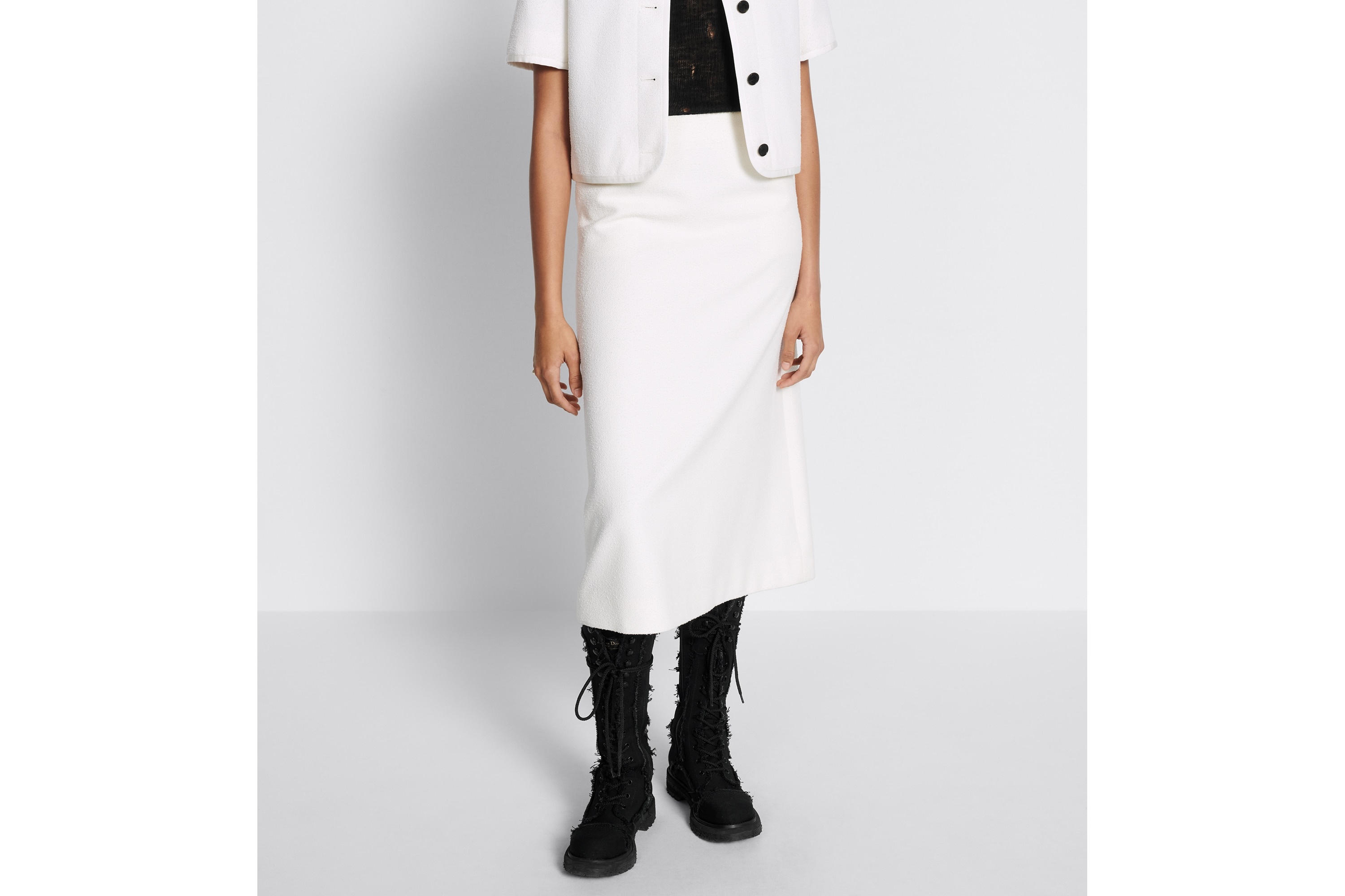 Flared Mid-Length Skirt - 4