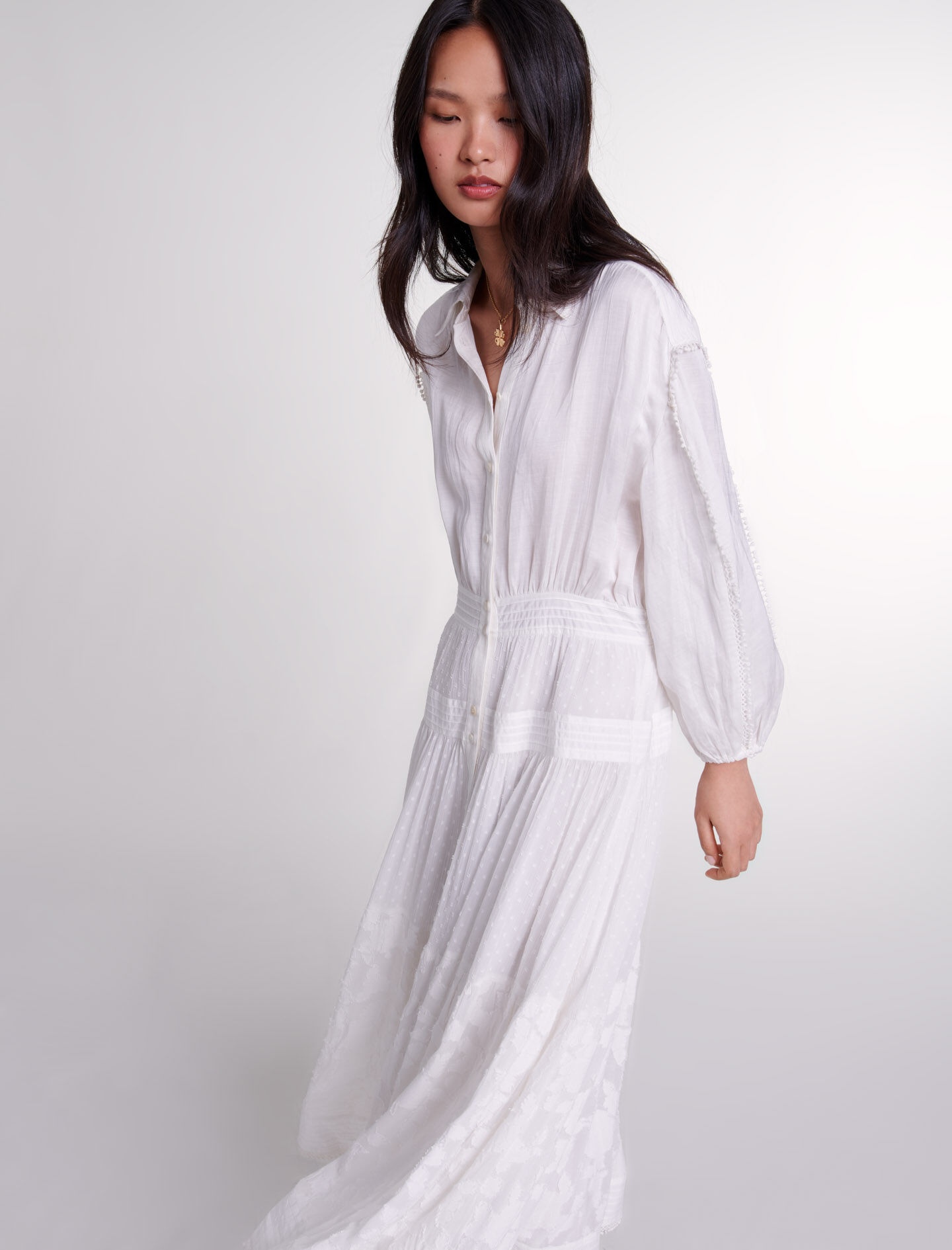 Cotton patchwork maxi dress - 7