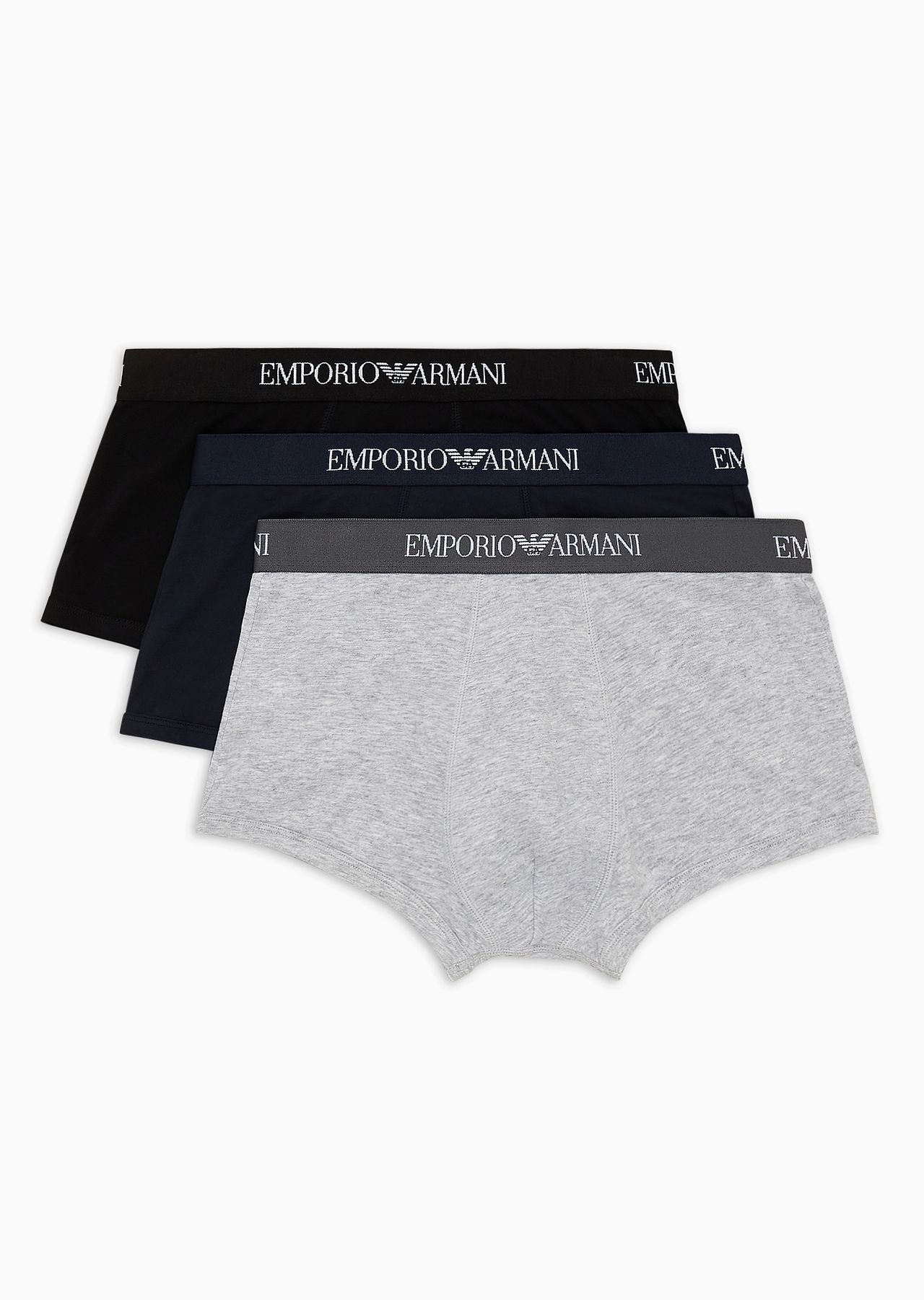 Three-pack of pure cotton basic boxer briefs - 1