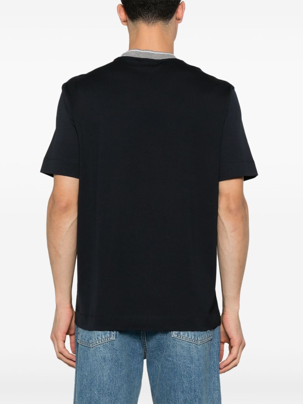 stripe-detailed T-shirt - 3