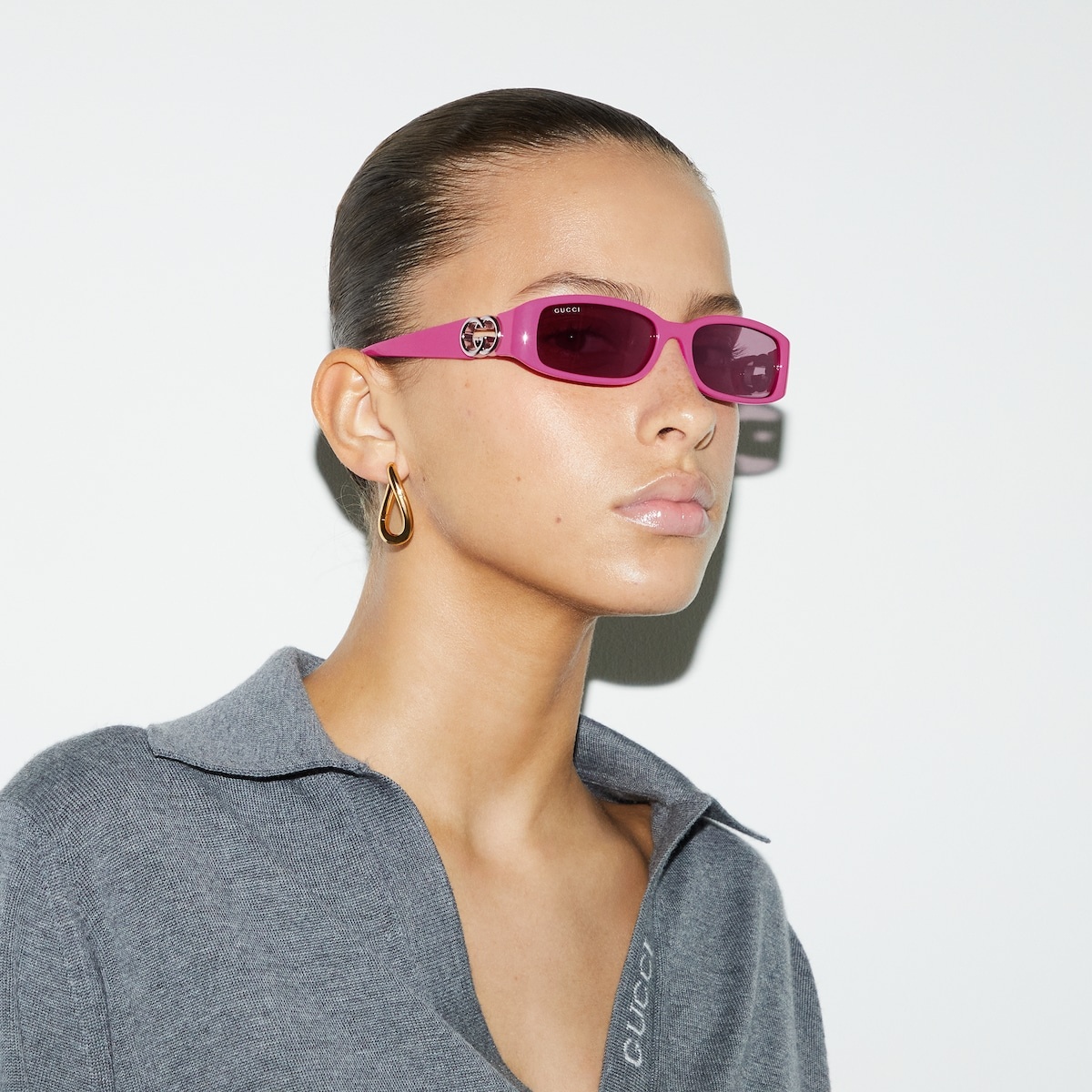 Rectangular frame sunglasses - 3