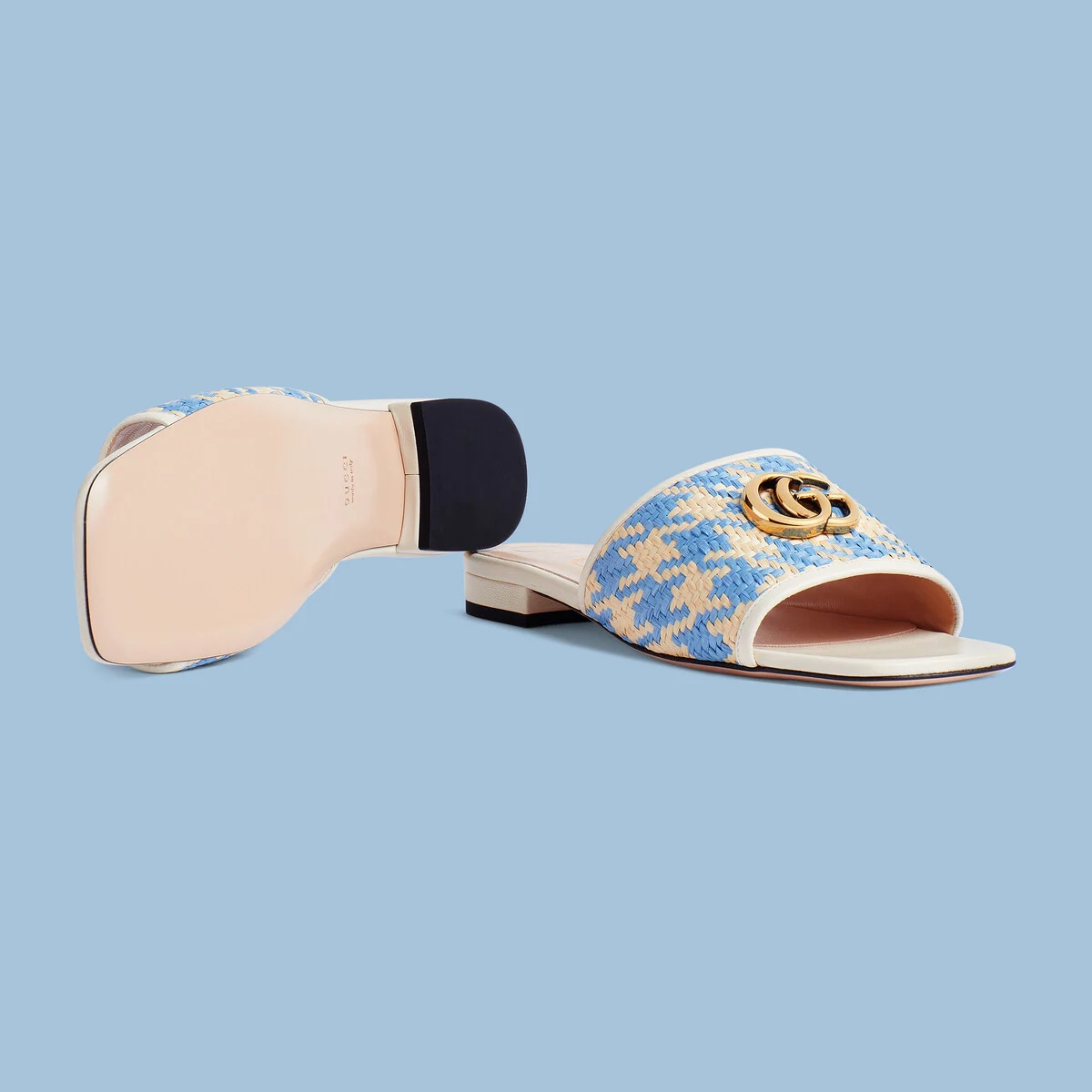 Women's slide sandal with Double G - 6