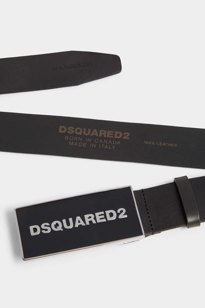 DSQUARED2 TONAL LOGO PLAQUE BELT - 4