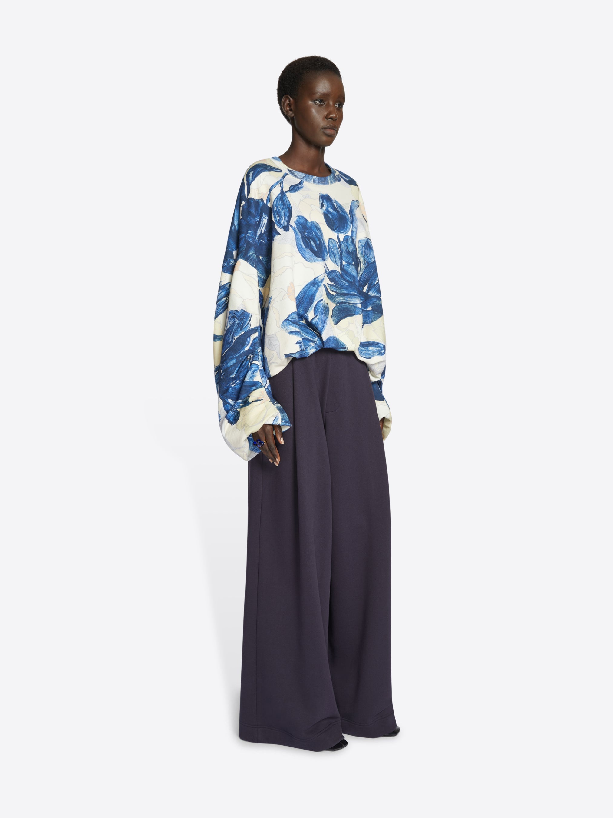 DRAPED SWEATSHIRT - 3
