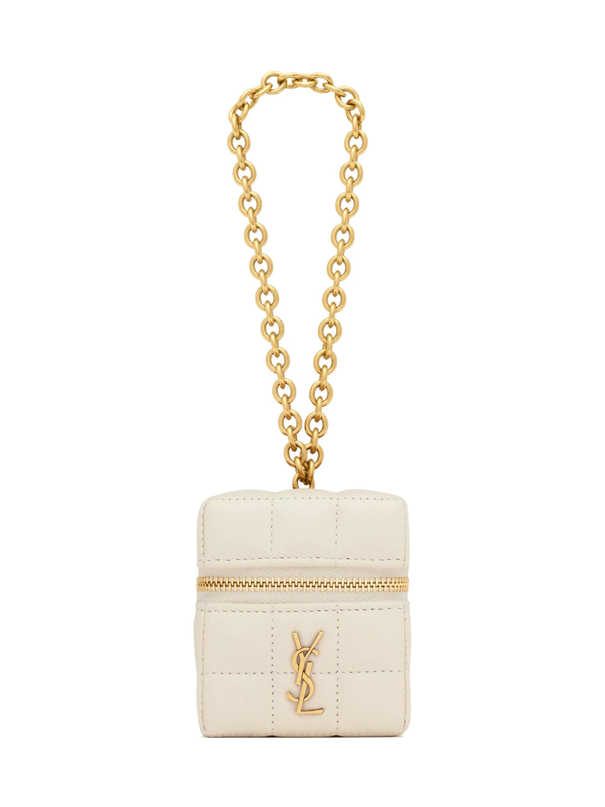 Women's Cassandre Matelasse Carre Mini Cube in Lambskin - Crema Soft - 1