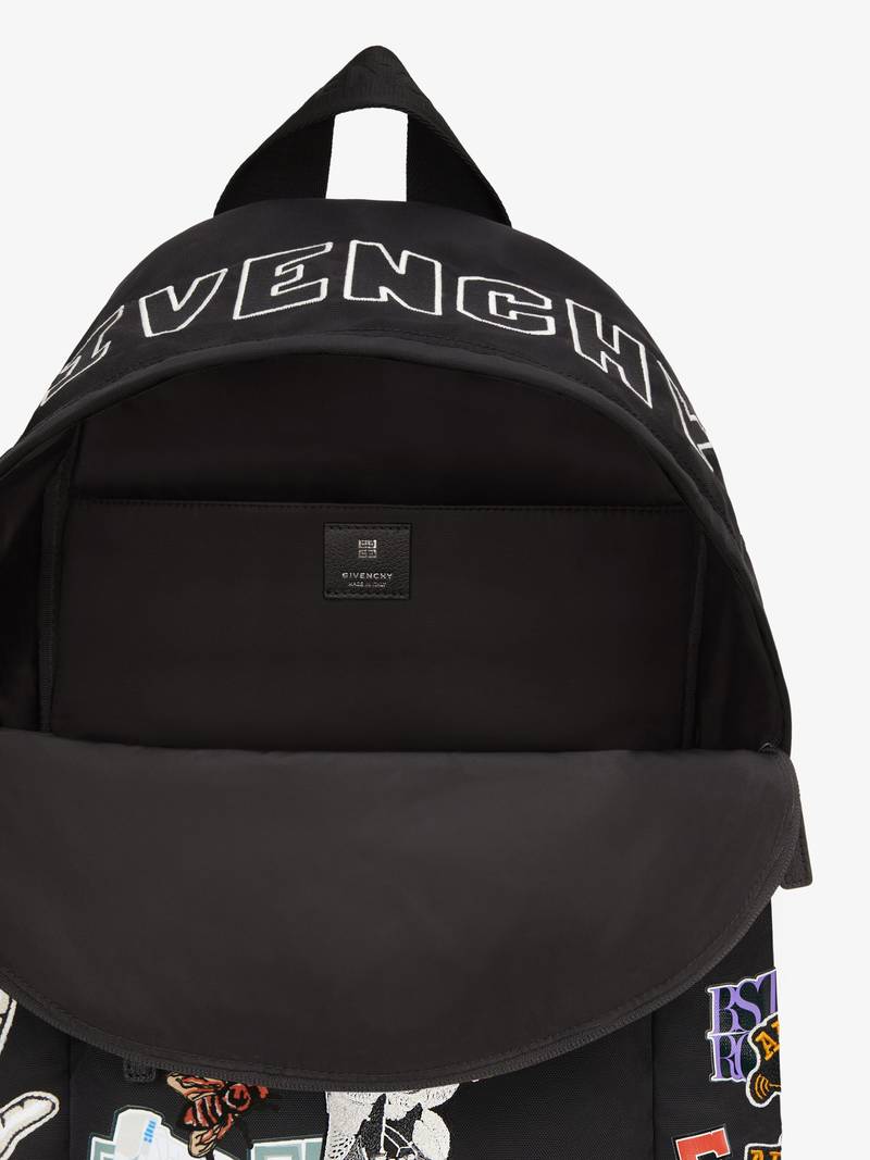 ESSENTIAL U BAGPACK IN NYLON WITH PATCHES 5
